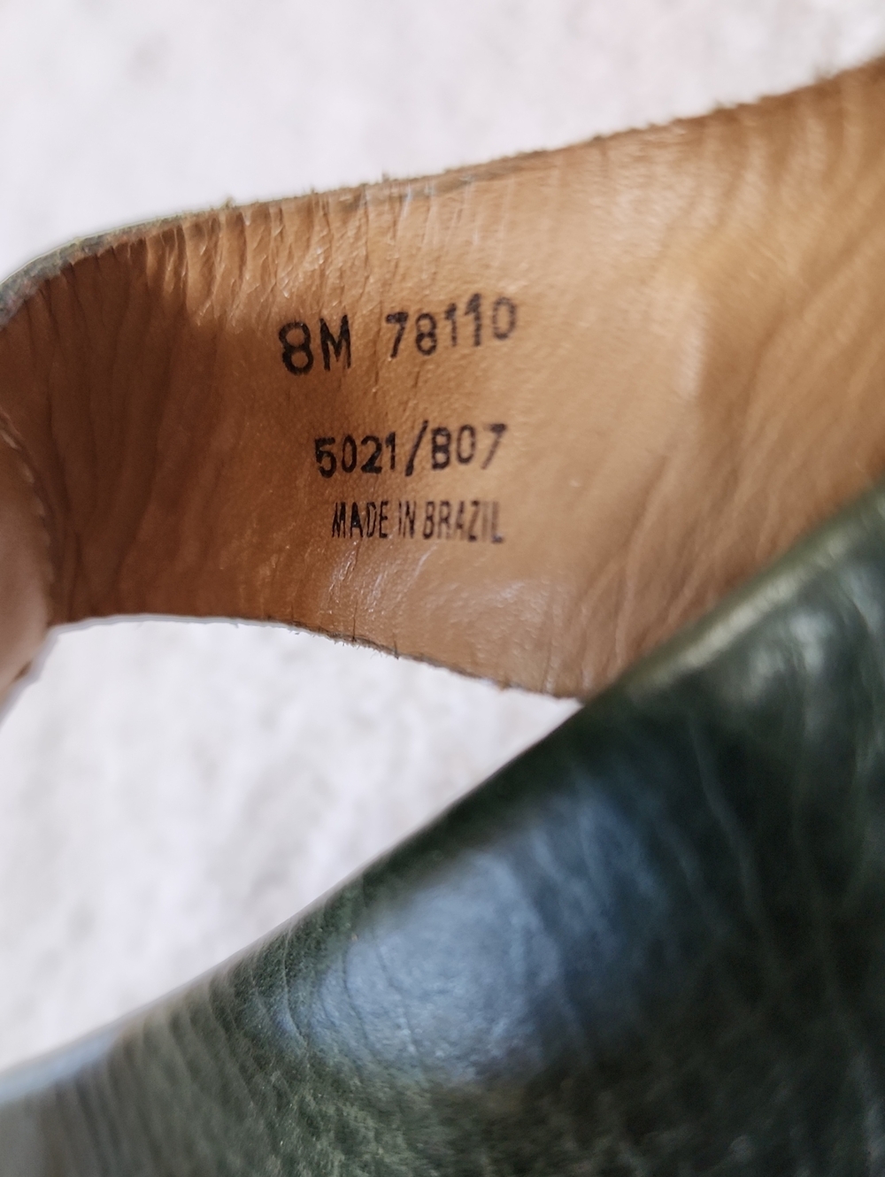 Frye Women’s Green Leather Studded Thong Sandals Size 8 Preowned - Picture 7 of 11